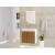 Conjunto para Banheiro Siena Branco/Ripado - Móveis Bechara