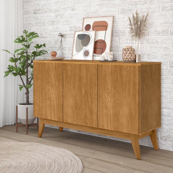 Buffet Ares Lux 3 Portas Nature - Tebarrot